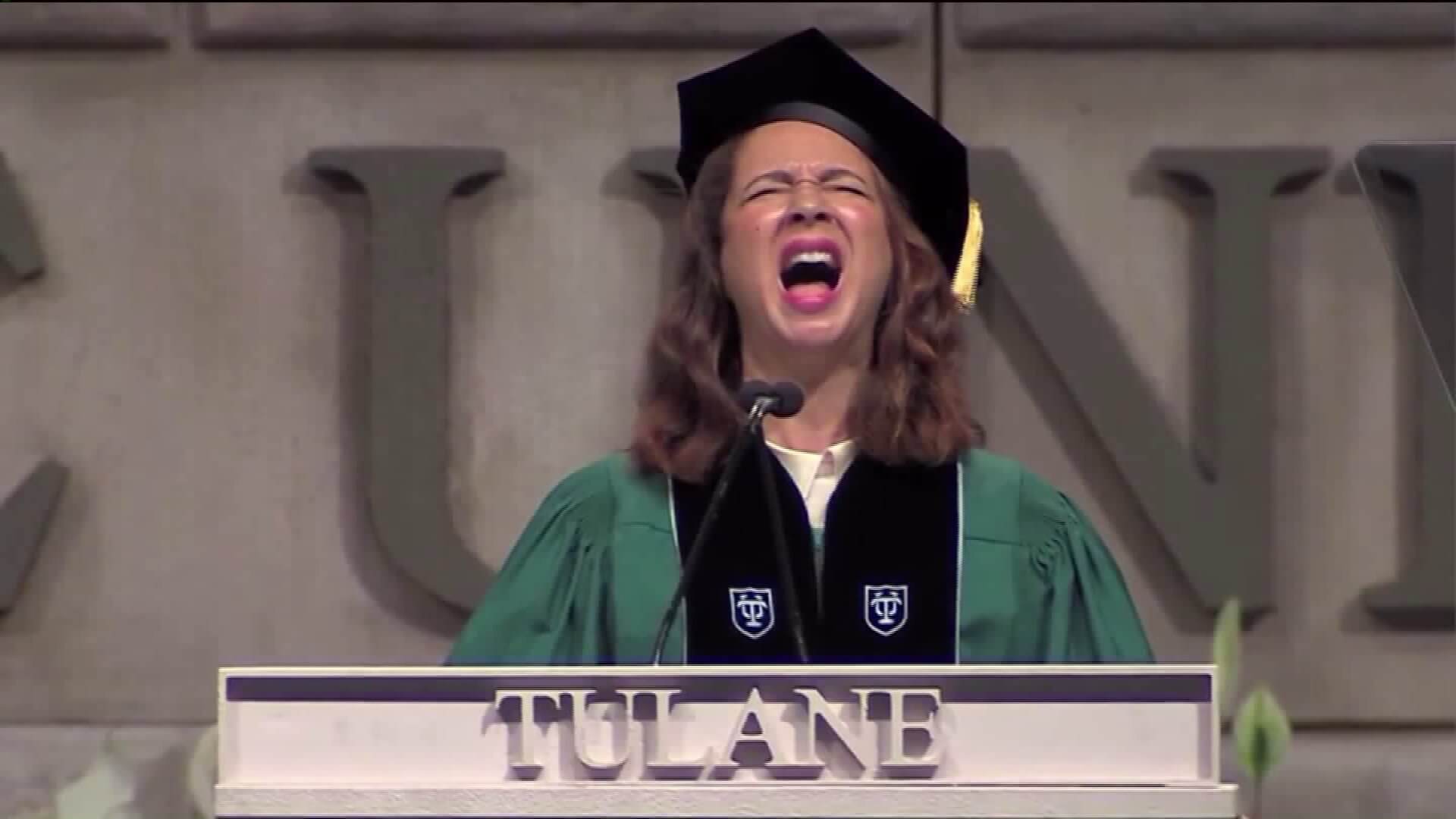Celebs grad speexg funny